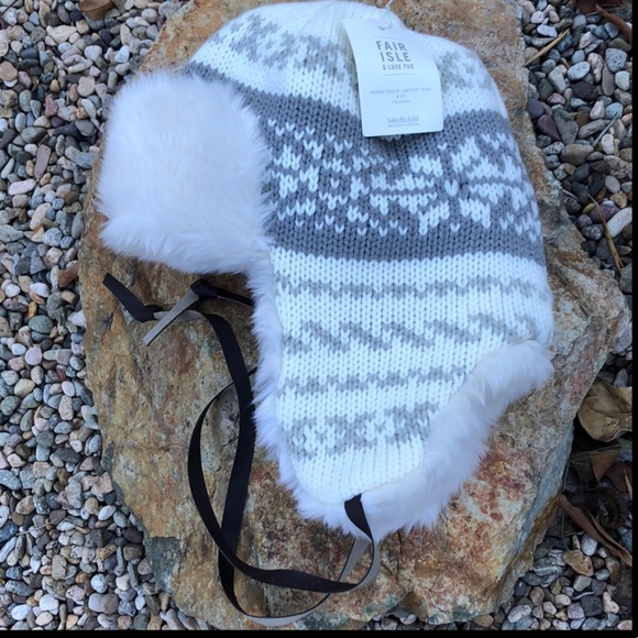 RH🎈FAIR ISLE & LUXE FAUX FUR HAT🎈 - Picture 4 of 12